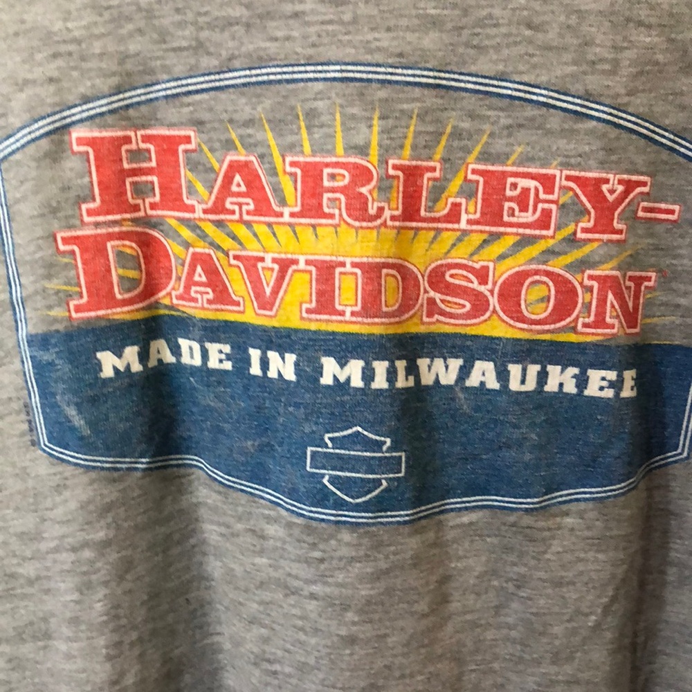 Harley-Davidson Gray Graphic‎ T-Shirt